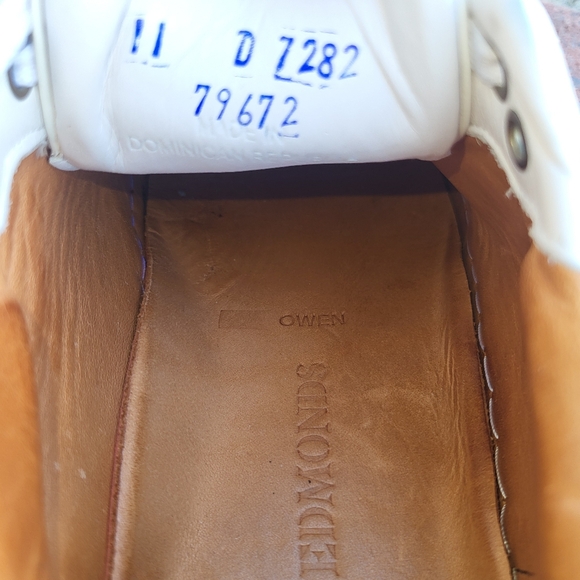 Allen Edmonds Owen White Leather Casual Athletic Sneaker Tennis Shoe Men 11 D - Picture 8 of 14